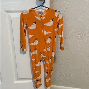 Spearmint Love Orange Ghost Print Sleeper